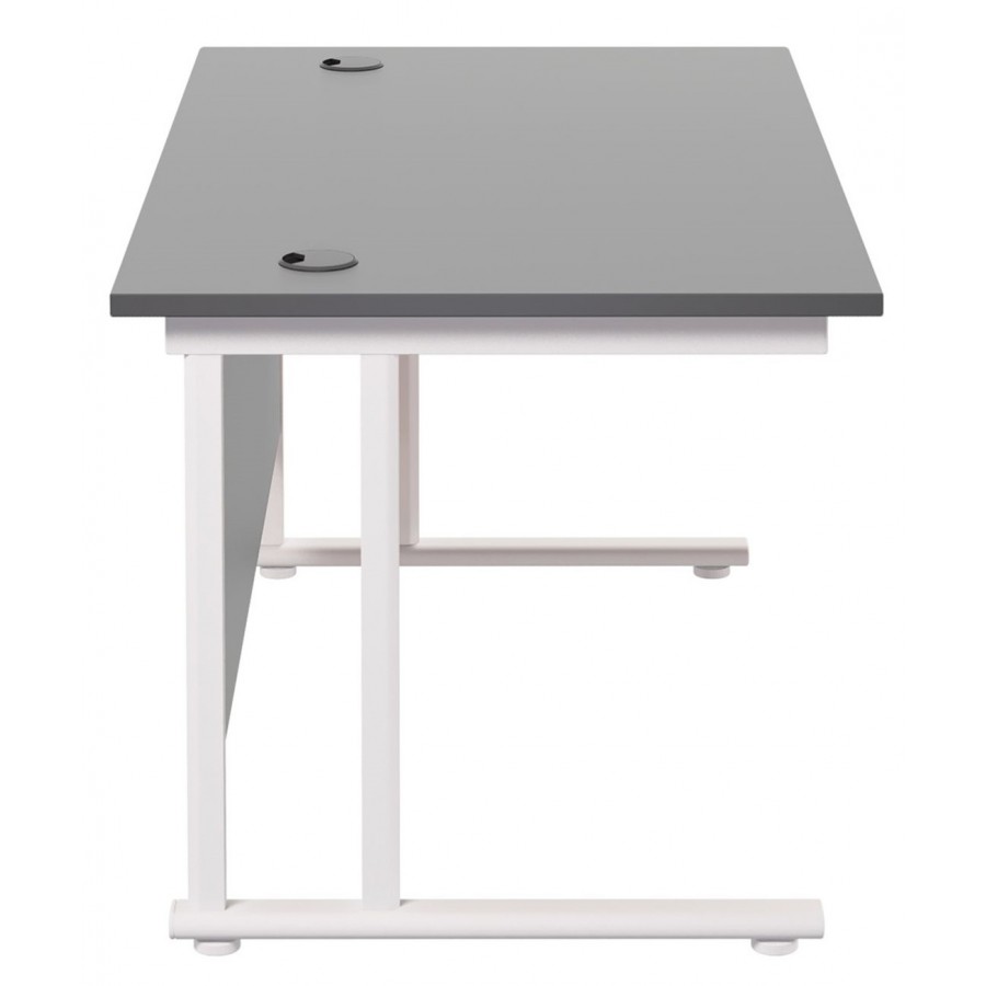 Olton Twin Cantilever  800mm Deep Straight Office Desk